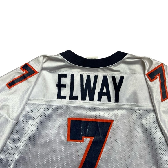 Vintage 90s Wilson - Denver Broncos John Elway #7 NFL Jersey - White XXL - Picture 7 of 9